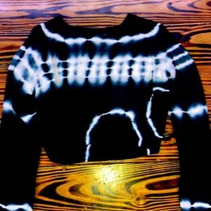 Tie dye cropped sweater